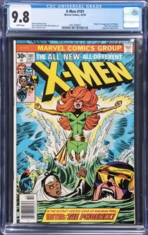 1976 Marvel Comics "X-Men" #101 - (First Appearance and Origin of Phoenix) - CGC 9.8 White Pages